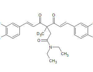 4-(N,N-DIMETHYLAMINOCARBONYL)METHYL-4,4′,4″-TRIMETHYLCURCUMIN-D3