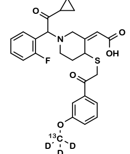 CIS R-138727PRASUGREL METABOLITE DERIVATIVEMIXTURE OF DIASTEREOMERS 13CD3