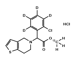 CLOPIDOGREL 13C D4 HYDROCHLORIDE