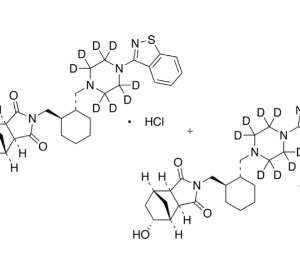 LURASIDONE INACTIVE METABOLITE 14326 D8, 5?/6?-HYDROXY LURASIDONE-D8 HYDROCHLORIDE (MIXTURE OF DIASTEREOMERS)